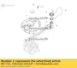 Tutaj możesz zamówić zbiornik paliwa od Piaggio Group , z numerem części 897759:
