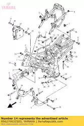 Ici, vous pouvez commander le boulon, goujon (6e0) auprès de Yamaha , avec le numéro de pièce 956270632500: