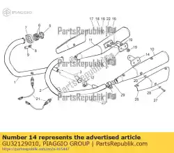 Tutaj możesz zamówić p? Yta lewa od Piaggio Group , z numerem części GU32129010: