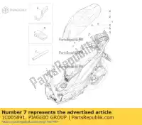 1C005891, Piaggio Group, leva per chiave ammortizzatore piaggio rp8md0100 rp8md0100,  rp8md020 rp8md0200 125 150 2020 2021 2022, Nowy