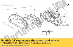 Ici, vous pouvez commander le ensemble de cas., supérieur auprès de Honda , avec le numéro de pièce 37102KPC641: