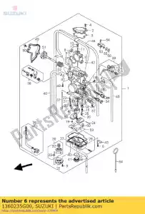 suzuki 1360235G00 tornillo - Lado inferior