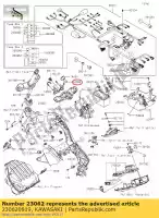 230620819, Kawasaki, support-comp, harnais & cabine zr100 kawasaki  z 1000 2015 2016 2017 2018 2019 2020 2021, Nouveau