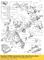 Here you can order the bracket-comp,harness&cab zr100 from Kawasaki, with part number 230620819: