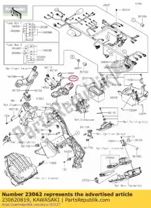 kawasaki 230620819 bracket-comp,harness&cab zr100 - Bottom side