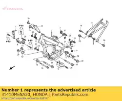 Qui puoi ordinare staffa comp., regolatore da Honda , con numero parte 31410MENA30: