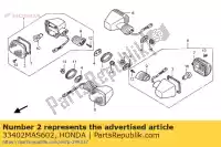 33402MAS602, Honda, soczewka, mrugni?cie honda cbr fireblade rr vtr fire storm f  sport fs sp1 rossi fr cbr900rr cbr600f vtr1000f vtr1000sp 900 1000 600 , Nowy