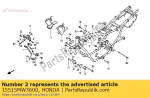 Honda 15515MW3600 pijp comp., l. olieslang - Onderkant