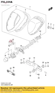 Suzuki 0918005054 spacer - Bottom side