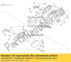 Piaggio Group 1A006247 buje moleteado - Lado inferior