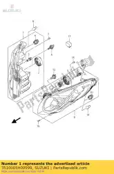 Here you can order the lamp assy,front from Suzuki, with part number 3510005H00999: