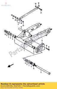 suzuki 6121140C00 eje, pivote rr - Lado inferior