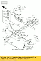 131160011, Kawasaki, tige-poussoir vn2000-a1h kawasaki vn 2000 2004 2005 2006 2008 2009 2010, Nouveau