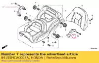 84155MCA000ZA, Honda, aperto, l. passageiro * nh1 * (nh1 preto) honda  gl 1800 2001 2002 2003 2004 2005 2006 2007 2008 2009 2010 2012 2013 2017, Novo