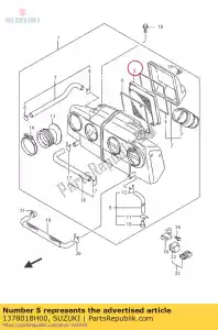 Suzuki 1378018H00 filter assy - Onderkant