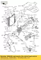 390620026, Kawasaki, refroidissement par tuyau, purgeur d'air zx1000-c kawasaki zx 1000 2004 2005, Nouveau