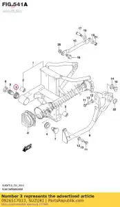 suzuki 0926517013 rolamento, 17x40x1 - Lado inferior