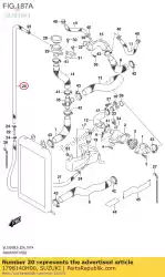 Here you can order the hose,rsvr tank from Suzuki, with part number 1798140H00: