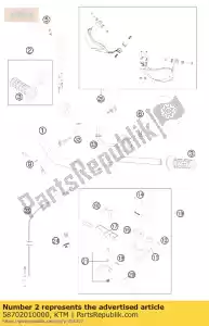 ktm 58702010000 throttle grip cpl. duke 2000 - Bottom side