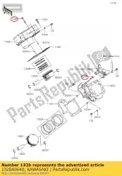 Here you can order the bolt-flanged-small from Kawasaki, with part number 132BA0640: