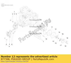 Qui puoi ordinare ingranaggio del sistema di temporizzazione da Piaggio Group , con numero parte 877308: