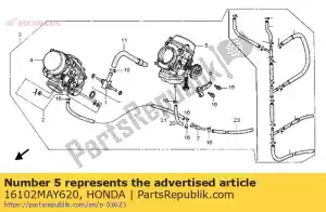 Honda 16102MAY620 carburetor assy,r - Bottom side