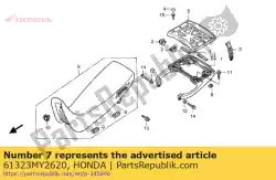 geen beschrijving beschikbaar van Honda, met onderdeel nummer 61323MY2620, bestel je hier online:
