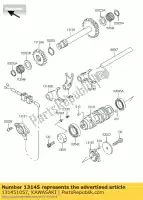 131451057, Kawasaki, tambour de changement de came klf300-a1 kawasaki klf 300 2000 2001 2002 2003 2004 2005 2006, Nouveau