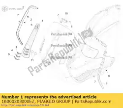 Aqui você pode pedir o capota em Piaggio Group , com o número da peça 1B000203000EZ:
