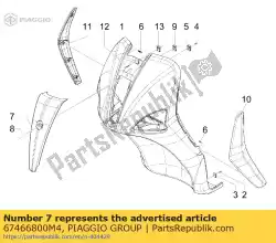 Here you can order the cover from Piaggio Group, with part number 67466800M4: