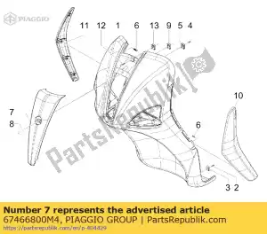 Piaggio Group 67466800M4 cover - Bottom side