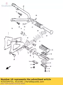 Suzuki 4355304701 plato - Lado inferior