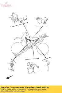 yamaha 904301000400 gasket - Bottom side