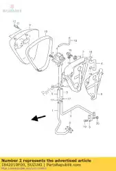 Ici, vous pouvez commander le composition de tuyau, 2e a auprès de Suzuki , avec le numéro de pièce 1842010F00: