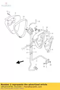 Suzuki 1842010F00 composition de tuyau, 2e a - La partie au fond