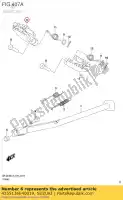 4355136E40019, Suzuki, footrest,r suzuki rm  rm125 rm250 dr z400e drz400e 250 125 400 , New