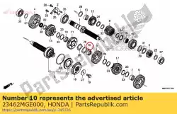 Ici, vous pouvez commander le col, cannelure, 30x12 auprès de Honda , avec le numéro de pièce 23462MGE000: