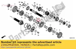 Honda 23462MGE000 collar, spline, 30x12 - Bottom side