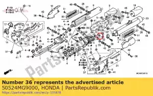 honda 50524MG9000 gomma, tappo fermo - Il fondo