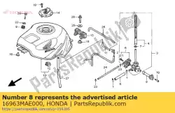 Aqui você pode pedir o alavanca, torneira de combustível em Honda , com o número da peça 16963MAE000: