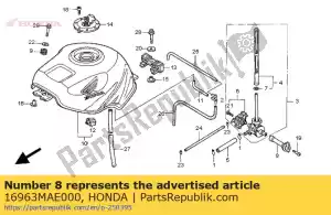 honda 16963MAE000 alavanca, torneira de combustível - Lado inferior