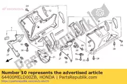 Ici, vous pouvez commander le ensemble de capot, r. Sous (wl) * auprès de Honda , avec le numéro de pièce 64400MELD00ZB: