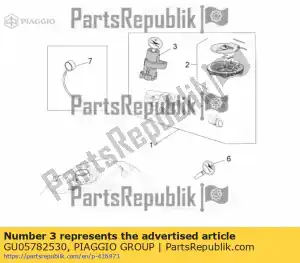 Piaggio Group GU05782530 interruttore principale - bloccasterzo - Il fondo