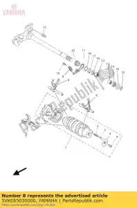 yamaha 5VKE85030000 garfo, turno 3 - Lado inferior