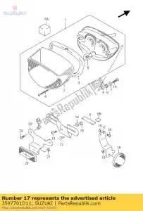 suzuki 3597701D11 beugel achter si - Onderkant