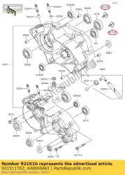 Ici, vous pouvez commander le boulon, 6x16 kx65-a1 auprès de Kawasaki , avec le numéro de pièce 921511762: