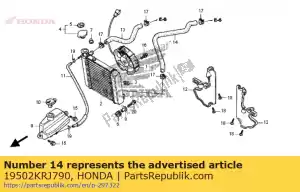 honda 19502KRJ790 mangueira b, água - Lado inferior