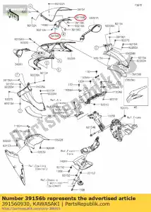 Kawasaki 391560930 pad, 8x30x3 - Il fondo