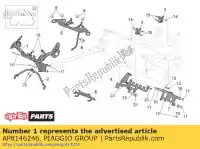 AP8146246, Piaggio Group, instrum.holder frame aprilia rst futura 1000, Nieuw