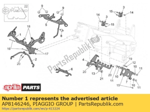 aprilia AP8146246 rama uchwytu instrumentu - Dół